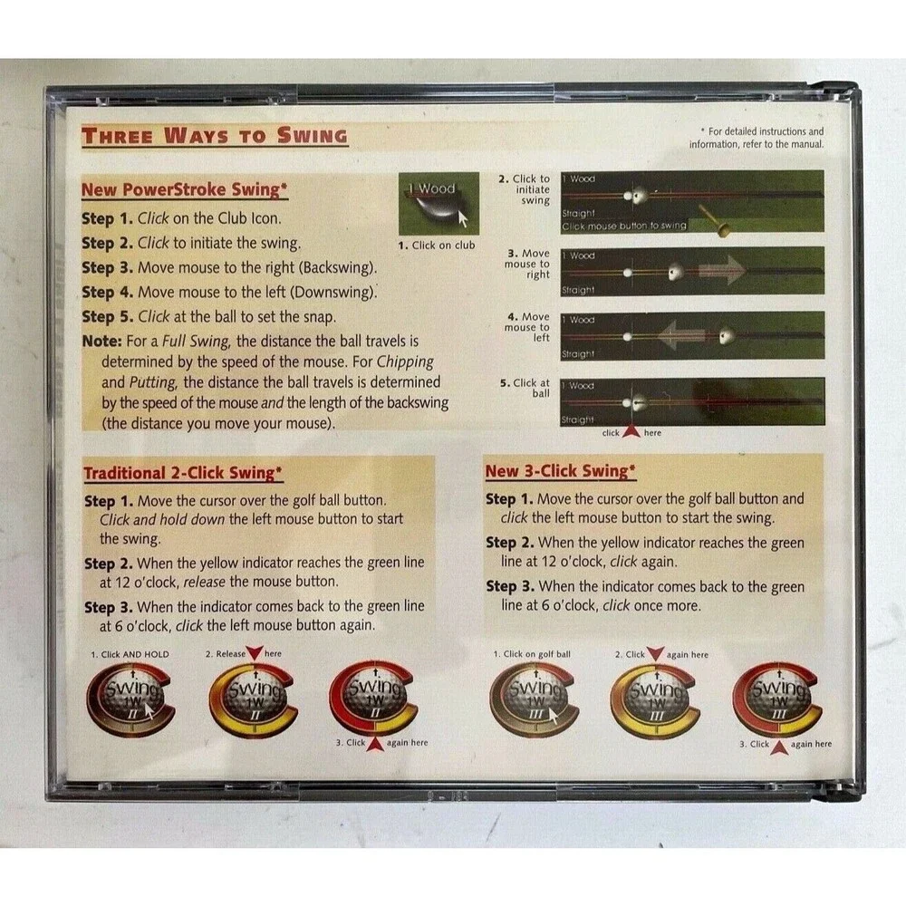 Links LS 1999 St. Andrews Links Old Courses CD Rom Complete w/Manual & Cards